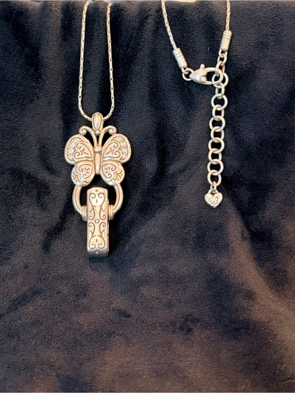 Brighton Butterfly ID Badge Clip Eyeglass Holder Lanyard
